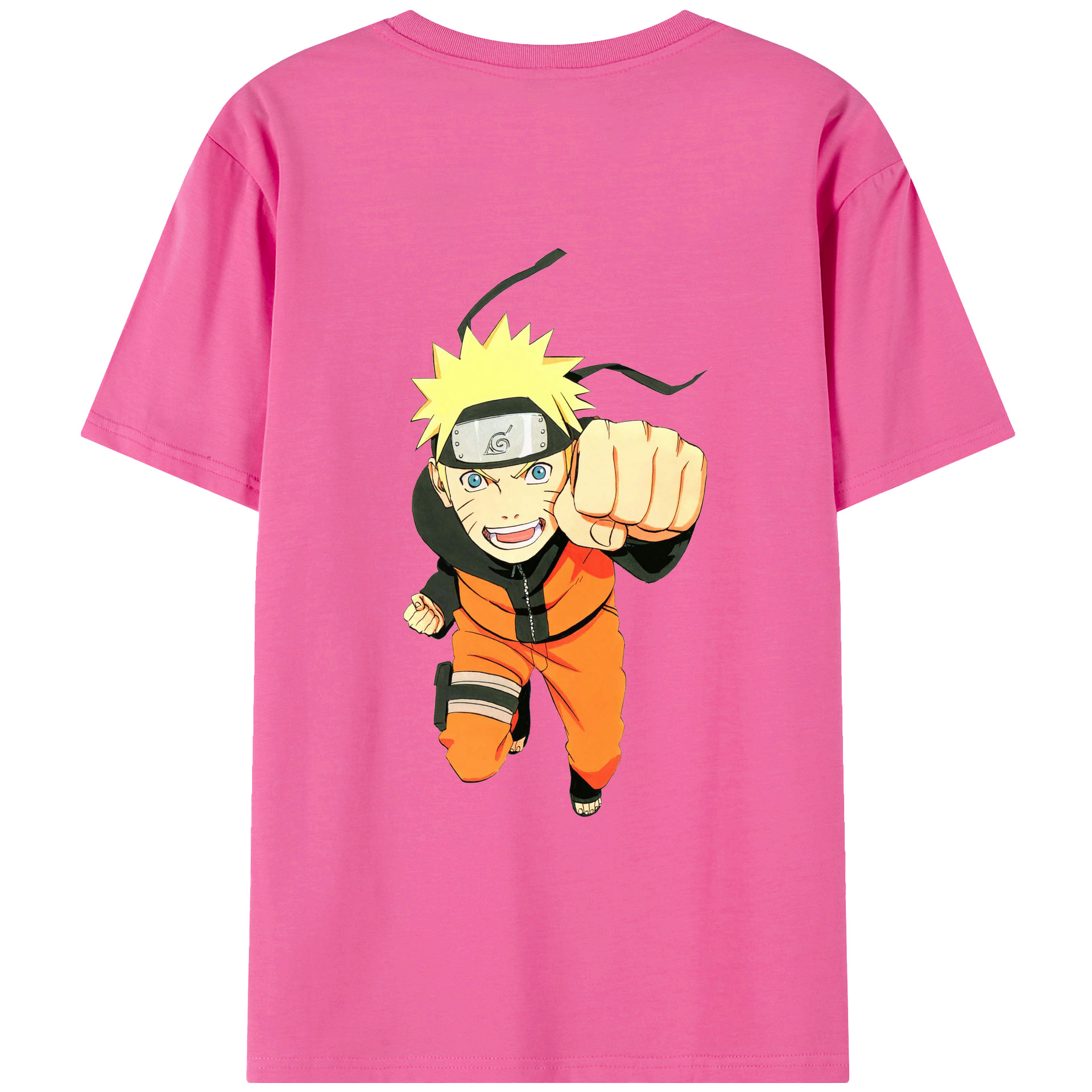 （画像用） NARUTO -ナルト- うずまき ナルト Uzumaki Naruto レディース半袖Tシャツ(バックプリント)